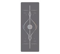 Milageto Esterilla Esterilla para Pilates Caucho Antirrapante Colchoneta Grueso Tapete para Casa, Gris Oscuro