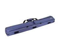 Milageto Estuche Blando para Tacos de Billar de 3 x 4 Pulgadas con Capacidad para 3 Tacos, 4 Ejes y 1/2 Taco, asa portátil, Resistente al Desgaste, para Billar, Azul