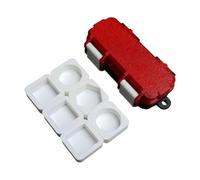 Milageto Estuche de Almacenamiento para Tiza de Taco de Billar, contenedor para Tiza de Billar para Juegos de Ocio, Viajes y Entrenamiento, Rojo