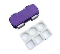 Milageto Estuche de Almacenamiento para Tiza de Taco de Billar, contenedor para Tiza de Billar para Juegos de Ocio, Viajes y Entrenamiento, Violeta