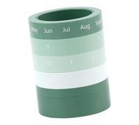 Milageto Estuche organizador de escritorio para lápices y bolígrafos con calendario, resistente, para niños y niñas, con capacidad para 40 bolígrafos, ideal, Verde