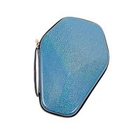 Milageto Estuche para Paleta de Tenis de Mesa Cubierta Rígida con Material PU Bolsa Portátil con Protección Completa Adecuada para Uso en Clubes Deportivos Com, Azul