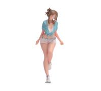 Milageto Figura Miniatura Niña Escala 1/64 Modelo Diorama Coleccionable Resina Artesanía Manual Adecuada para Jardín de Hadas Regalo Decoración de, Bermudas