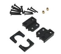 Milageto Fijación de Muelle de Eje Trasero de Metal para MN82 LC79 MN78 Accesorio de Aluminio Repuesto de Actualización con Placa Trasera Completa Adecuado Par, Negro