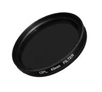 Milageto Filtro Polarizador Circular CPL para Cámara Y Fotografía Accesorio de Lente con Marco de Aluminio Mejora La Saturación Y Elimina Adecuado Par, Calibre 43mm
