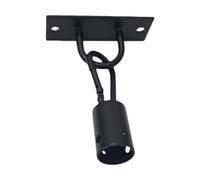 Milageto Gancho de metal para soporte de pared, base de ventilador, resistente, de alta resistencia, con anilla de grapas para asegurar el colgado.