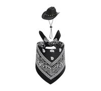 Milageto Goose Outfit Hat and Birthday Party Statue Disfraz de goose Ropa para el césped Patio Office Sala de estar, Sombrero Negro Y Bufanda