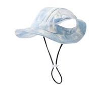 Milageto Gorra con Visera para Mascotas, Transpirable y con protección Solar para Perros pequeños, Gorra de béisbol para Perros, Sombrero para Padres e Hijos, S
