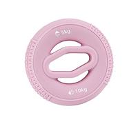 Milageto Grip Ejercitador de Mano Anillo de Resistencia para Fortalecer Agarre Entrenador Muscular de Dedos y Antebrazo en Silicona Flexible para Ejercitar, Rosa 5 a 10 kg