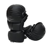 Milageto Guantes de Boxeo, Vendas para, protección Acolchada para Nudillos, Guantes de Entrenamiento de MMA, de MMA de Medio para Sparring de Muay, L