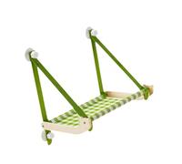 Milageto Hamaca para Gatos, Asiento de Descanso para Gatos, Regalo práctico con ventosas, Percha para Hamaca, fácil de Usar, Cama para Mascotas con Percha para, Verde