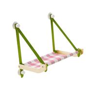 Milageto Hamaca para Gatos, Asiento de Descanso para Gatos, Regalo práctico con ventosas, Percha para Hamaca, fácil de Usar, Cama para Mascotas con Percha para, Rosa