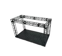 Milageto Hangar Versátil Display Stage Escenario Dinámico Base para Figuras Accesorio Ensamblable Sin Pegamento Material PP Adecuado para Proyectos, Ancho 15 Cm