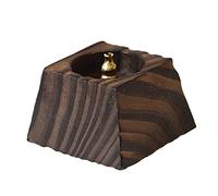 Milageto Incienso Holder Insence Tray Accent Table Centerpiece Censer Quemador de incienso de madera para sala de estar Dormitorio Inauguración, negro