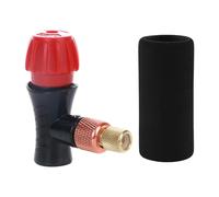 Milageto Inflador de neumáticos de CO2 para Bicicleta, Cabezal de inflado portátil, reparación rápida, Bomba de Cilindro de CO2 para Bicicleta, Boquilla para, Cubierta de Esponja Negra