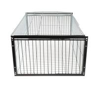 Milageto Jaula para pájaros, Solo, no Sale, de Metal, automática, para Palomas, gallinas, gorriones, Loros, codornices, Madera, 2 Entrada, con Tragaluz