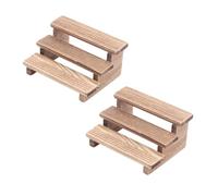 Milageto Juego de 2 mini soportes de flores a escala 1/12, accesorios de decoración para casas de muñecas en miniatura, modelos de de