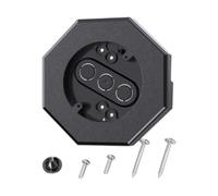 Milageto Juego de bloques de montaje para revestimiento, kits de montaje octagonales, kit de placa de de luz profesional y liviano para lámpara de araña de, Negro