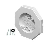 Milageto Juego de bloques de montaje para revestimiento, kits de montaje octagonales, kit de placa de de luz profesional y liviano para lámpara de araña de, Blanco
