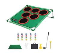 Milageto Juego de Golf, Juego de Cornhole y Bolsa de Almacenamiento, Accesorios para niños con tapete, Juguetes para reuniones Familiares, Fiestas en