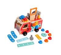 Milageto Juego de Herramientas de Madera para niños, Juguete Educativo de construcción, Juego de rol, Juguete sensorial para niños de 3, 4, 5 y 6 años, Regalo