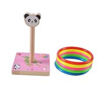 Milageto Juego de Lanzamiento de con Gancho de Madera, Rompecabezas Deportivo de Ocio, Juego de Lanzamiento para niños, niñas, Adultos, niños, Bodas y, Panda