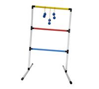 Milageto Juego de Lanzamiento de Escalera con Pelotas para Patio, césped, fácil de Montar, Ideal para Fiestas, reuniones, Golf, Actividades Divertidas en el, 1 Escalera