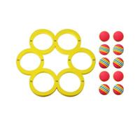 Milageto Juego de Lanzamiento para Piscina con puntuación y Bolas de Lanzamiento, Flotador de Espuma Ligero, Juguetes para lanzar Bolas para Actividades, 10 Bolas