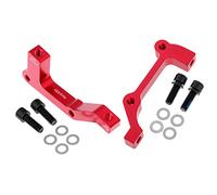 Milageto Juego de piezas adaptadoras para montaje en freno de disco para bicicleta de 2 piezas MTB 203 mm / 8 pulgadas - Rojo