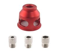 Milageto Juego de plantillas de espiga autocentrante de 6/8/10 mm con bujes de perforación, perforadora vertical portátil de acero inoxidable y aleación de, Rojo