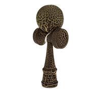 Milageto Juguete de Madera con de Taza Bola Y Cuerda para Desarrollar Coordinación Equilibrio Y Atención para Amplio Adecuado, Negro Y Oro