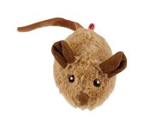 Milageto Juguete Interactivo automático con Forma de ratón para Gatos, para Que jueguen y Ejercicio, Inteligente, para Evitar obstáculos, con, MarrÓn