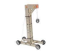 Milageto Kit de Ciencia de Modelo de Coche de Gravedad, Rompecabezas, Juguete de ensamblaje, Kit de Bloques de construcción de Madera de DIY, Juguete
