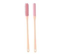 Milageto Kit de Cuidado para Pies, Cepillo Suave Y Loción Hidratante, Conjunto rosa