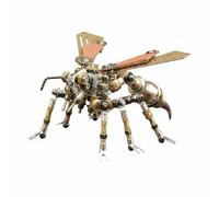 Milageto Kit Montaje Artrópodo Mecánico Construcción Metálica Escultura Animal Mecánico, Avispa Mecánica - Kit De Montaje Herramientas Y Manual Incluidos