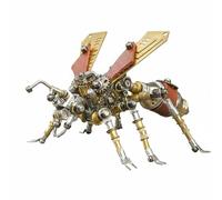Milageto Kit Montaje Artrópodo Mecánico Construcción Metálica Escultura Animal Mecánico, Hormiga Voladora Mecánica - Kit De Montaje Herramientas Y Manual Incluidos