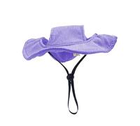 Milageto Lindo Sombrero de Mascota con Sombrero para Mascotas, Gorra de Visera, Cordero Ajustable, Gorra de Perro de Verano para el de Cachorro para, S