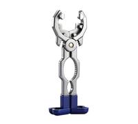 Milageto Llave para válvula de gas, abridor de botellas, reparación, llave multifuncional para válvula reductora de presión de latas y cilindros, abridor de, Plata