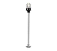 Milageto Luz de popa para embarcaciones, lámpara de 3 W, base en acero inoxidable, 12-24 V, Longitud 403 Mm