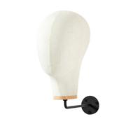 Milageto Mannequin Head Model Soportador de sombrero Medillas Medidas Accesorios para el cabello Gafas Soporte de peluca Salón y viajes Principiante, Hook de 25 Cm