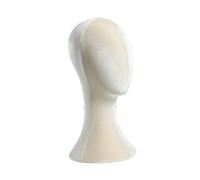 Milageto Mannequin Head Tither Manikin Head Foam Velvet Sombron Pantalla de sombrero Soporte de alfiler fácil para el uso de la peluquería para peluquería, Albaricoque