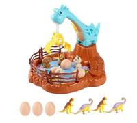 Milageto Máquina Dinosaurio para Niños Máquina de Arcade Captura de Cápsulas Dispensador de Caramelos Juego Motorizada Fomenta Habilidades Sociales a, y 4 Dinosaurio 4 Perro