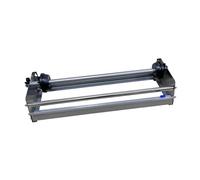 Milageto Máquina envolvedora manual con dispensador de film estirable de mesa con cortador, dispensador de de film transparente para uso industrial, Plata