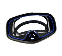 Milageto Máscara de Buceo panorámica de 180°, Gafas de natación, Vidrio Templado, diseño Multiusos con Drenaje Nasal, Marco de Acero, 17 x 11 cm, Sello