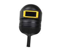 Milageto Máscara de soldadura de mano, pantalla de soldadura de mano, antisalpicaduras, resistente a impactos, de protección laboral, protector facial, Negro