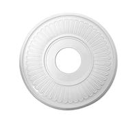 Milageto Medallón de techo de fácil instalación. Resistente. Placa de cubierta para lámpara de techo con medallón para ventilador de en el comedor.