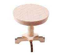 Milageto Mesa Auxiliar en Miniatura a Escala 1/12, Juego de Muebles para Escena de Juguete, Mesa de té de Madera, Adorno para niños, Accesorios de Juguete para
