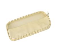 Milageto Mesh MAQUESTRA BOLSA de MAQUISITA Mujeres Versátiles versátiles portátiles de caja cosmética Bolsa de tocador para campamento de picnic Viajes al aire, 22cmx10.5cmx1.5cm