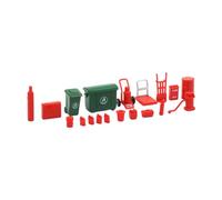 Milageto Mini Bote de Basura para Garaje, Herramientas y Equipo, Escala 1:64, para decoración de casa de muñecas, Juego de rol, Modelo de utilería para Diorama