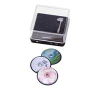 Milageto Mini reproductor de discos en miniatura para casa de muñecas a escala 1/6 o 1/12, juguete para niños, accesorios de micropaisaje, modelo de juguete de